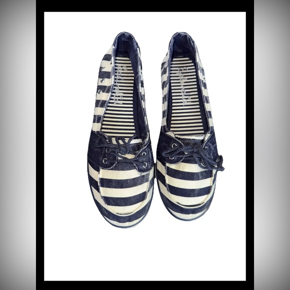 Splendid | Shoes | Splendid Blue And White Striped Loafers | Poshmark
